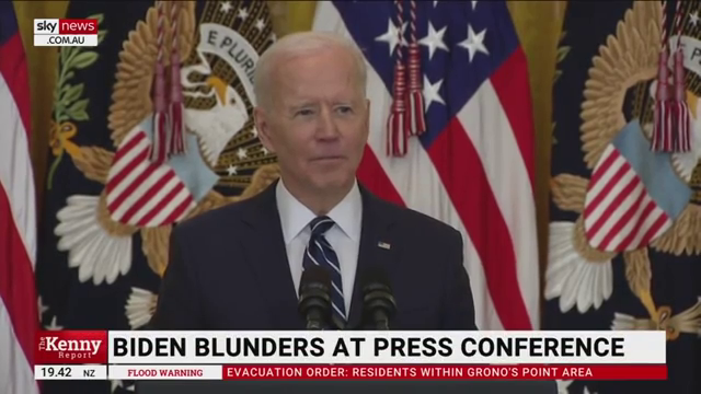 Biden's first press conference.